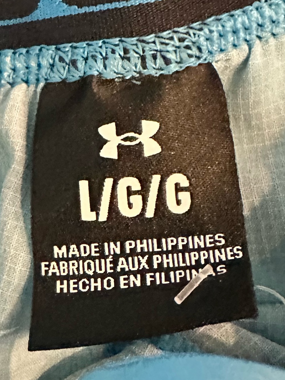 Under Armour UA Vanish Woven 6-Inch Printed Shorts - Tie Dye Blue - Picture 7 of 8